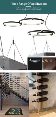 Hanging System Cable Gripper OEM Metal Ceiling Attachment Adjustable Mount Suspension for Led Light 1.0 1.2mm