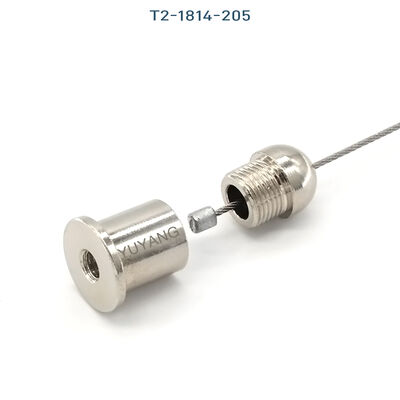 Adjustable Brass Cable Clip Metal Wire Rope Suspended Ceiling Mounted Attachment for Lighting Nickel/Chrome/White/Black