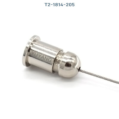 Adjustable Brass Cable Clip Metal Wire Rope Suspended Ceiling Mounted Attachment for Lighting Nickel/Chrome/White/Black