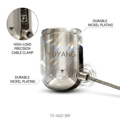 OEM Customizable Zinc Alloy Cable Gripper Bulk 100 Pack Contractor Kit Adjustable Wire Rope Clamp Universal Suspension
