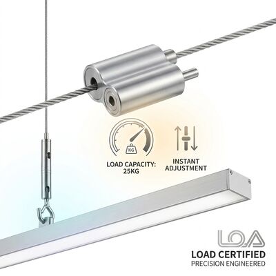 20x20mm Heavy Duty Cable Looping Gripper 3000N Break Load 1.5mm Wire Rope Clip HVAC Duct Suspension Hardware