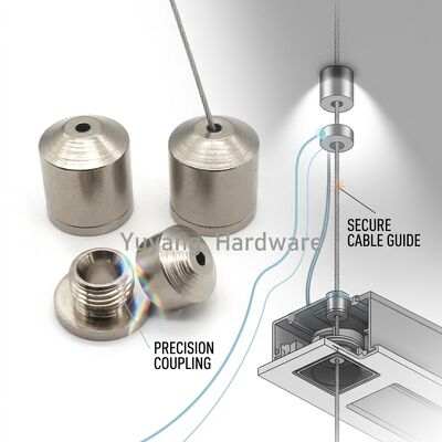 Ceiling Mount Acoustic Panel Suspension Kit Adjustable Cable Gripper Stainless Steel Wire Rope Auditorium Sound Panels