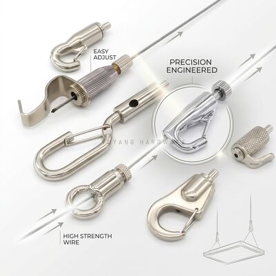Outdoor Event Marquee Tent Cable Display System Weather Resistant Banner Hanging Kit Stainless Steel Hardware