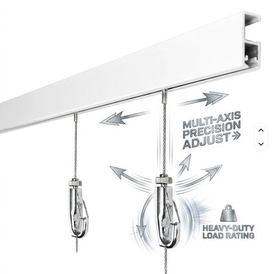 Exhibition Hanging Cable Gripper Kit 120kg Aluminum Alloy Steel Portable Trade Show Booth Suspension Set