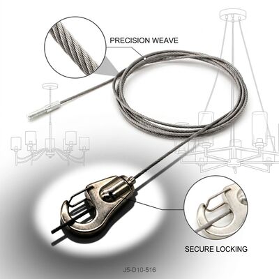 Outdoor Facility Suspension Cable Gripper Kit 180kg 316 Marine Stainless Steel Weatherproof Canopy Pergola Hanging Set