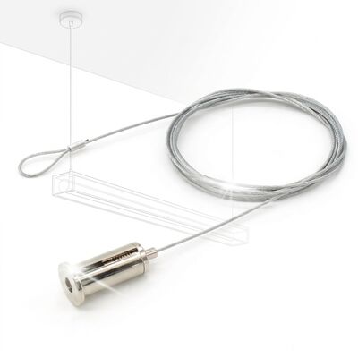 Outdoor Facility Suspension Cable Gripper Kit 180kg 316 Marine Stainless Steel Weatherproof Canopy Pergola Hanging Set