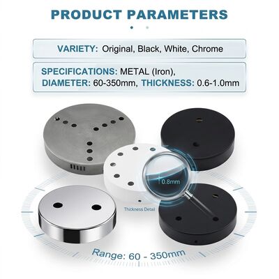 Heavy Duty Ceiling Canopy Mounting Plate 58kg Load Iron Base Junction Box for Chandeliers