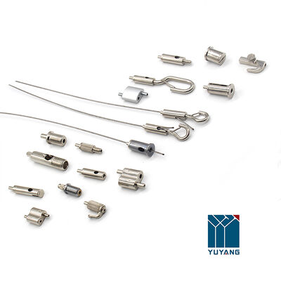 Universal Hanging Kit 2m Steel Cable Ceiling Canopy 2 Sets Adjustable Height Linear Track Panel Batten LED Lights