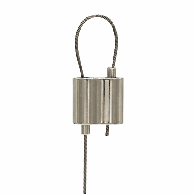 Aircraft Cable Looping Grippers Heavy Duty Wire Rope Hanging Kits Designer Cable Looping Gripper 1.5-2.5mm 50kg / 110lbs Gold Anodized Architectural Wire Rope Suspension Clamp
