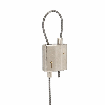 Pendant Light Looping Grippers Modern Ceiling Suspension Solutions Cable Looping Gripper 1.5-2.5mm 50kg / 110lbs Matte Silver Anodized Closed Loop Wire Rope Clamp