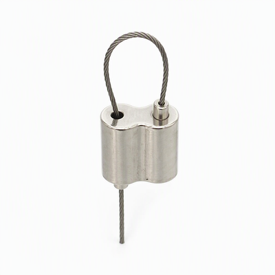 Pendant Light Looping Grippers Modern Ceiling Suspension Solutions Cable Looping Gripper 1.5-2.5mm 50kg / 110lbs Matte Silver Anodized Closed Loop Wire Rope Clamp