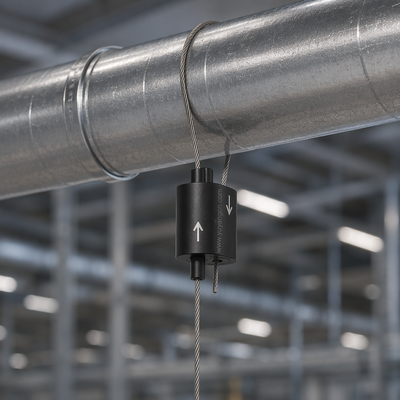 HVAC Hanging Kit Stainless Steel Cable Suspension Set for Fan Coil Unit Ceiling Installation