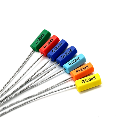SS-004-1800 Steel Cable Security Seal 1800mm Galvanized Wire Rope Tamper Evident Shipping Container Lock Seal