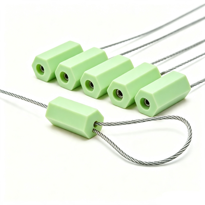 SS-002-2500 Steel Cable Security Seal 2500mm Galvanized Wire Rope Tamper Evident Heavy Duty Cargo Lock Seal