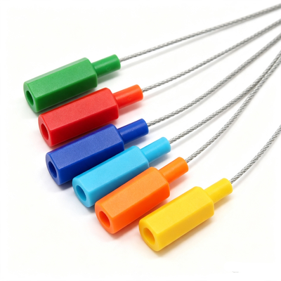 Hot Selling Single Use Pull Tight Security Cable Seal 1.5mm/1.8mm Diameter Lead Seal Hexagonal Anti-Tamper Steel Wire Seal