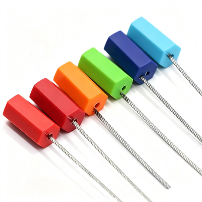 Hot Selling Single Use Pull Tight Security Cable Seal 1.5mm/1.8mm Diameter Lead Seal Hexagonal Anti-Tamper Steel Wire Seal