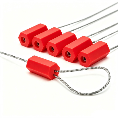 Industrial Hexagonal Steel Cable Seal High Security Seal for Logistics Transportation