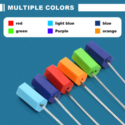 1.8mm/1.5mm ABS Plastic Coated Hexagonal Steel Wire Cable Seals Tamper Proof Container Security Seal Lock