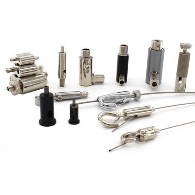 3 Ball Self Locking Suspension Cable Gripper Brass/AISI304 Stainless Steel Wire Rope Lock for LED Panel Light 1.0-3.0mm