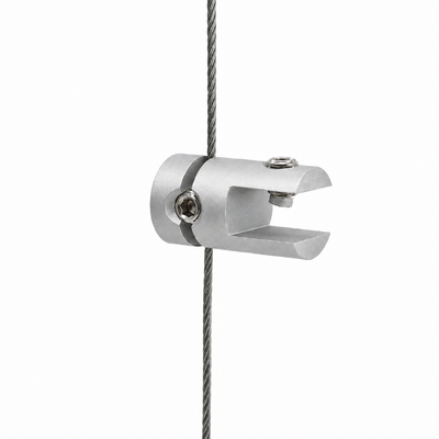 Custom Aluminium Photo Frame Advertising Light Box Glass Hanger Edge System Cable Clamp for Art Dispaly Hanging
