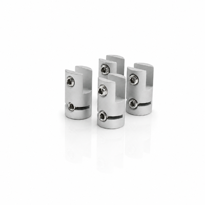 Single Sided Clamp for Glass Shelves Multi Position Support Bracket Brass Aluminum Adjustable Shelf Clip Hardware