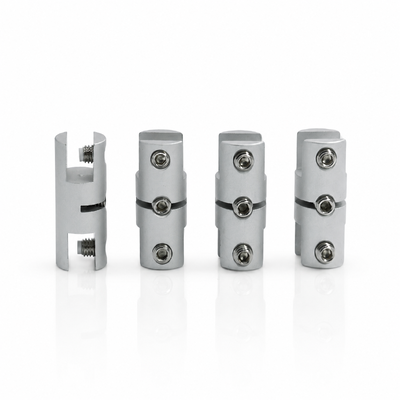 Panel Adjoiner Set Multi Panel Joining Hardware Heavy weight Cable Display Connector Double sided side clamp for Retail Exhibition Sign and Gallery Displays