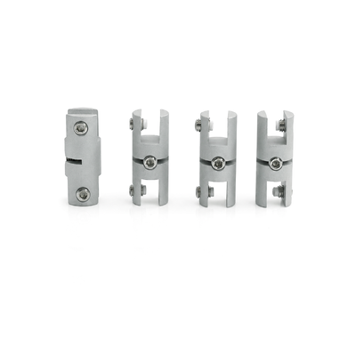 Double Sided Side Clamp Panel Adjoiner Connector Hardware for Cable Display Retail Exhibition Sign Gallery