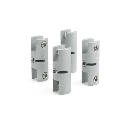 Double Sided Side Clamp Panel Adjoiner Connector Hardware for Cable Display Retail Exhibition Sign Gallery