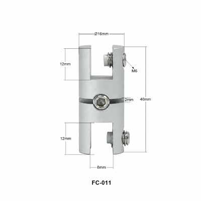 Double Sided Side Clamp Panel Adjoiner Connector Hardware for Cable Display Retail Exhibition Sign Gallery