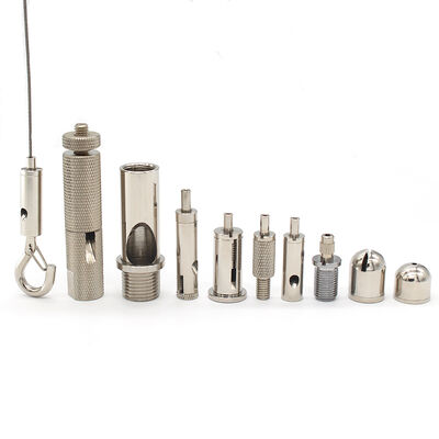 360 Degree Triple‑Ball Swivel Cross Cable Gripper 3.0mm Anti‑Tangle Rotating Wire Rope Suspension Clamp