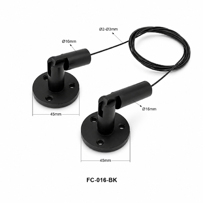Wall-to-Wall Banner Hanging System Stainless Steel Cable Tensioner Display Hardware Kit
