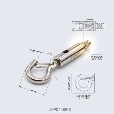 Brass Adjustable Cable Gripper Hook Hanging Kit Hook Grippers for LED Suspension Lighting