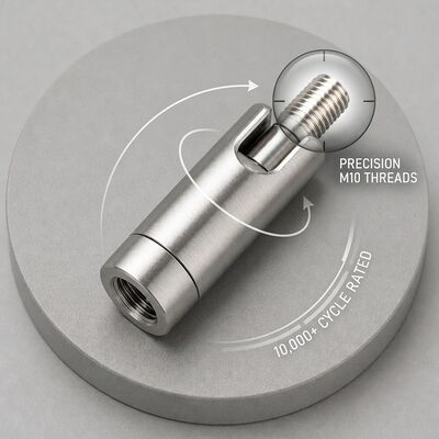Nickel Plated Lamp Swivel Joint M10 Threaded Aircraft Cable Fixture Hanger
