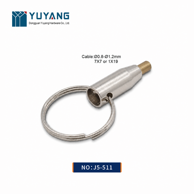 Picture & Lighting Hanging Suspension Wire Rope Clip, YUYANG Brand Nickel Plated Brass Zinc Alloy, Fits 0.8~1.2mm Cable