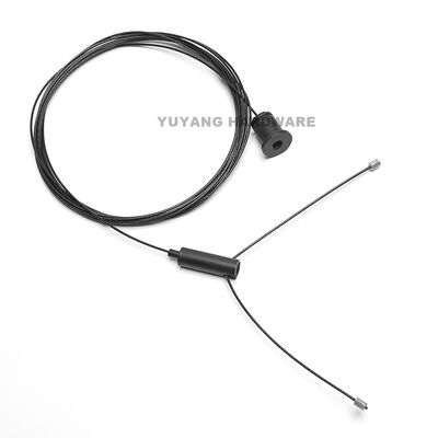 Heavy Duty Wire Rope Suspension Kit Cable Gripper Advertising Sign Hanging Ceiling Mount System