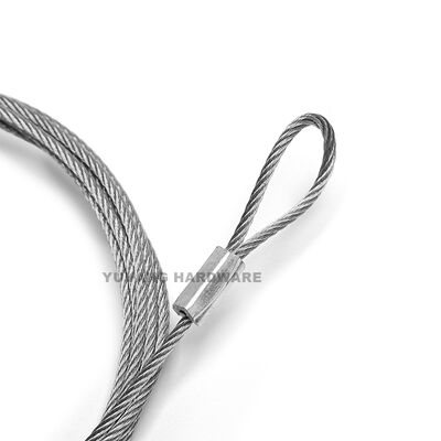 Nickel Plated Brass Cable Gripper Suspension Kit Anti Oxidation Wire Rope Ceiling Light Hanging Set