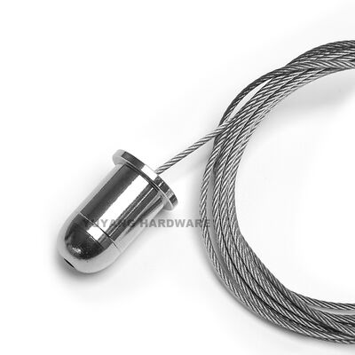 F3-307 Fork Gripper Brass Nickel Black Finish M4 Thread for Cable Suspension