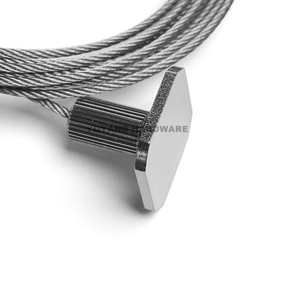 T Bar Ceiling Suspension Kit Twist Clip Cable Gripper Adjustable Wire Rope Drop Ceiling Light Set