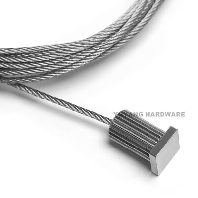 T Bar Ceiling Suspension Kit Twist Clip Cable Gripper Adjustable Wire Rope Drop Ceiling Light Set