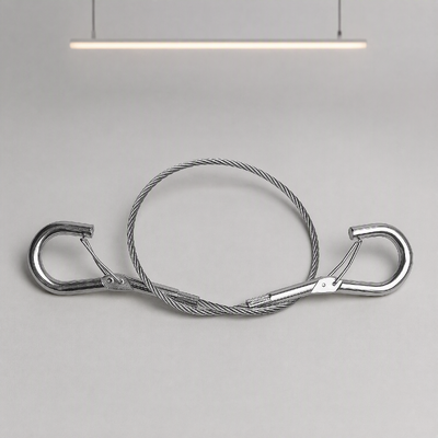 LED Wire Rope Suspension Kit, Cable Gripper Buckle Ceiling Hanging Set for Modular Light