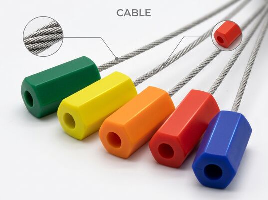 1.5mm Adjustable Steel Cable Security Seal Locking Hasp Container Door Cargo Logistics for Tamper Evident Sealing