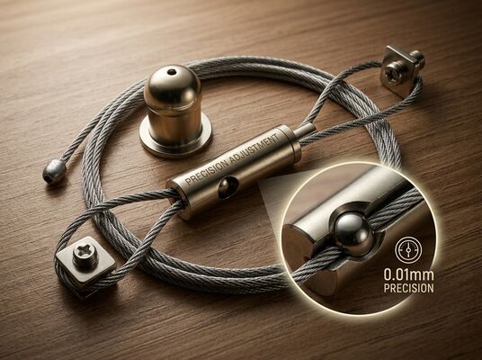 Brass Side Exit Suspension Cable Gripper M10 Thread 1.5mm Wire Rope for LED Pendant Light Ceiling Hanging