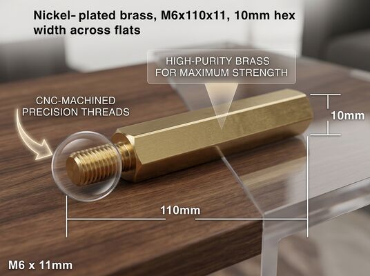 Custom Precision CNC Machined Brass Fastener Set for Furniture Display Rack Hardware