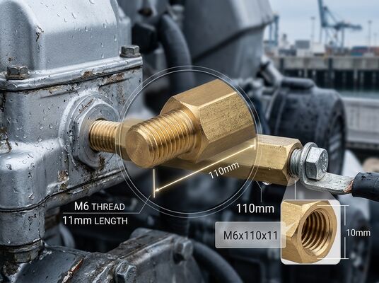 Nickel Plated Precision CNC Machined Fastener for Industrial Marine Machinery Equipment