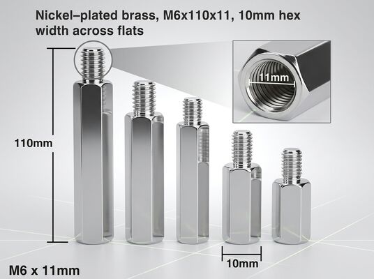 Custom CNC Machined Brass Screw Nut Threaded Fastener for Pendant Ceiling Light Suspension