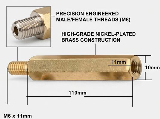 Custom CNC Machined Brass Screw Nut Threaded Fastener for Pendant Ceiling Light Suspension