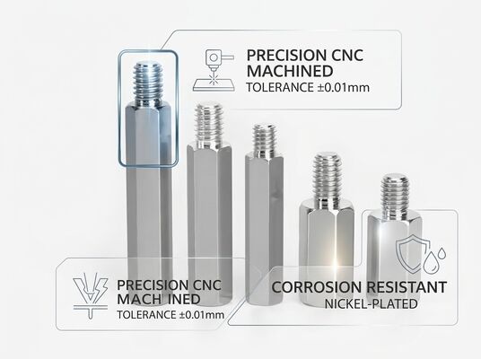 Nickel Plated Precision CNC Machined Fastener for Industrial Marine Machinery Equipment