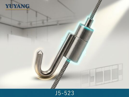 Hook Cable Gripper Ceiling Suspension Kit with Steel Wire Rope Ceiling Attachment