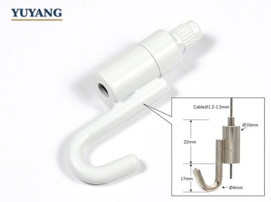 Hook Cable Gripper Ceiling Suspension Kit with Steel Wire Rope Ceiling Attachment