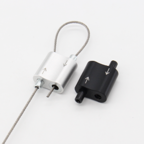Tool-Free Adjustable Bidirectional Cable Gripper for Exhibition Zinc Alloy Gripper for LED Pendant Light Hanging